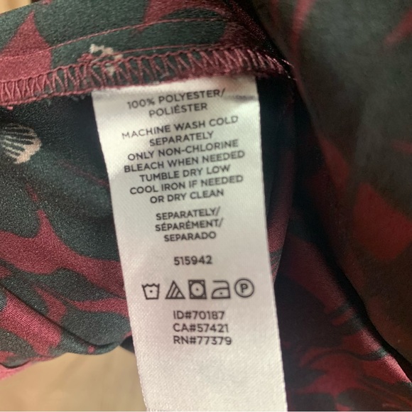 NEW Ann Taylor Silky Floral Blouse - Picture 8 of 10